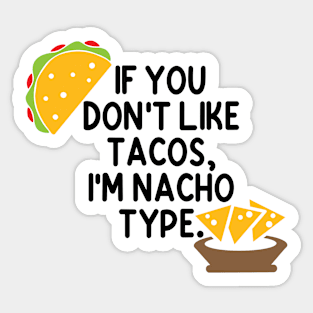Nacho Type Sticker